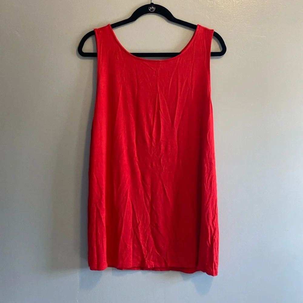 Torrid Super Soft High Neck Tank, Red, 1x - Picture 6 of 11